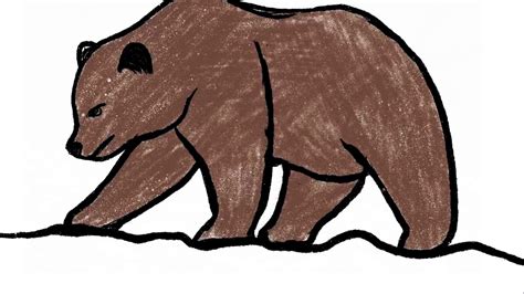 How To Draw A Brown Bear Step By Step