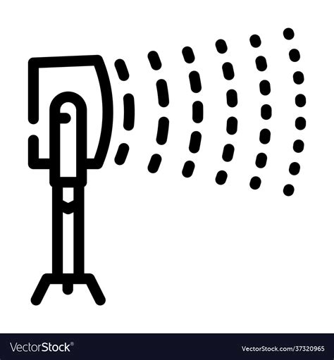 Long-range acoustic device protest meeting line Vector Image