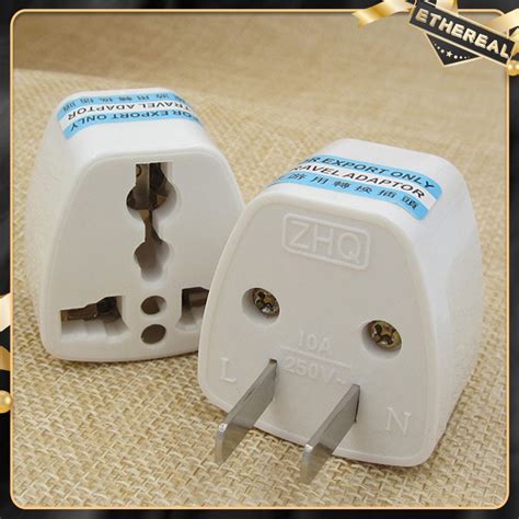 Universal US Plug Adapter 2 Pins Travel Adapter Electrical Plug ...