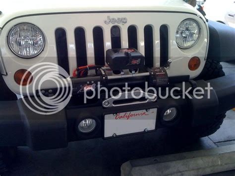 Universal winch mount and my stock bumper | JKOwners Forum