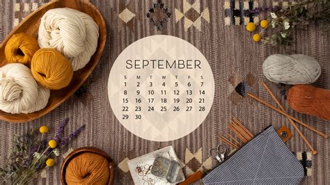 Free Downloadable September Calendar - The Knit Picks Staff Knitting Blog