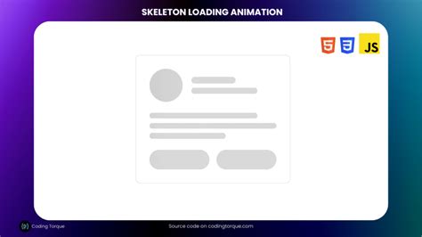 Skeleton Loading Animation using HTML & CSS » Coding Torque