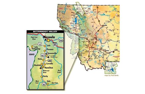 Bitterroot Valley Map – Bitterroot Cabins