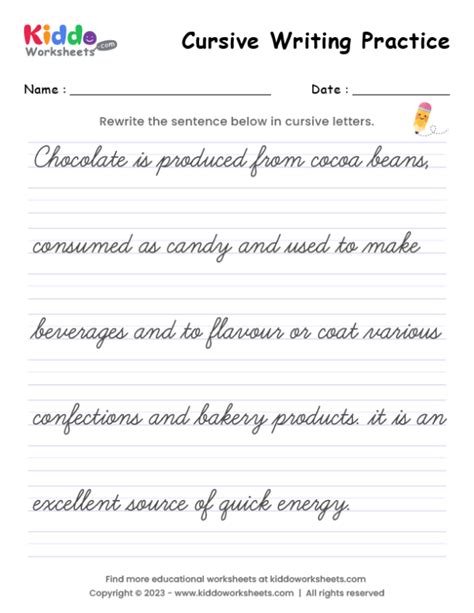 Free Printable Cursive Writing Worksheet Kiddoworksheets, 58% OFF