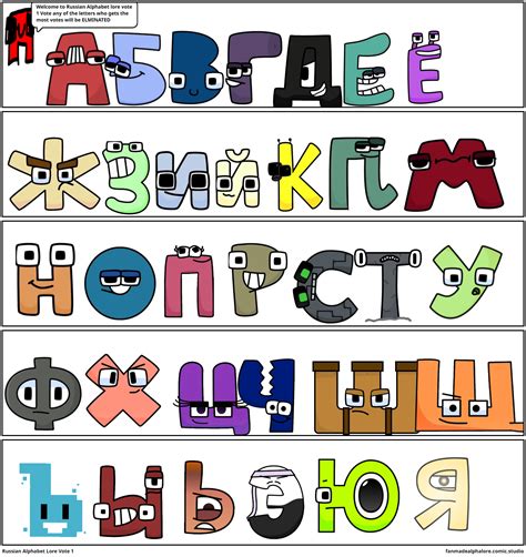 Russian Alphabet Lore Vote 1 Comic Studio – NBKomputer