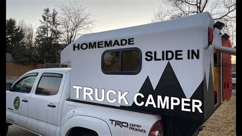 Homemade Slide in Truck Camper - YouTube