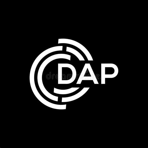 DAP Letter Logo Design on Black Background. DAP Creative Initials ...