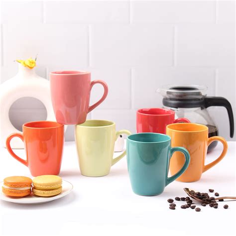 Buy Anwaliya Edesia Series Coffee Mug - Ceramic Set of 6 (280ml ...