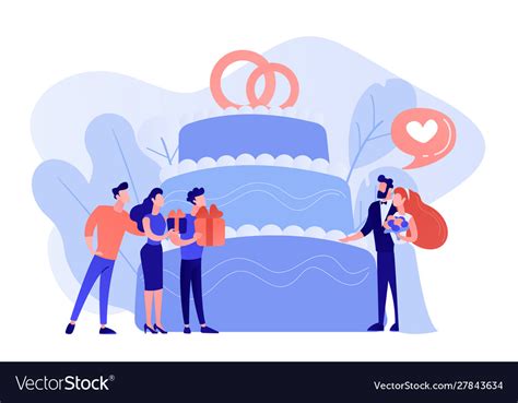 Wedding party concept Royalty Free Vector Image