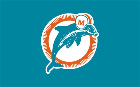 Miami Dolphins Logo Wallpaper | PixelsTalk.Net