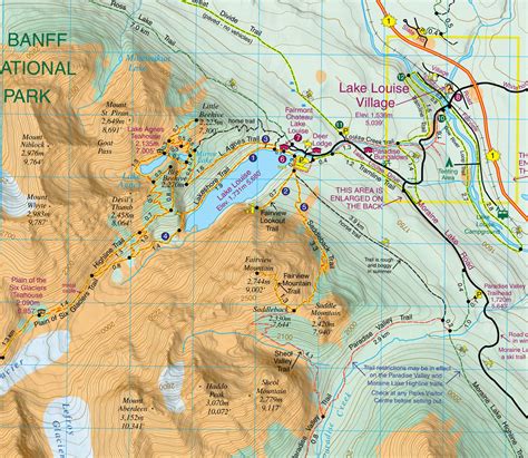 Best of Lake Louise Map - Gem Trek Maps