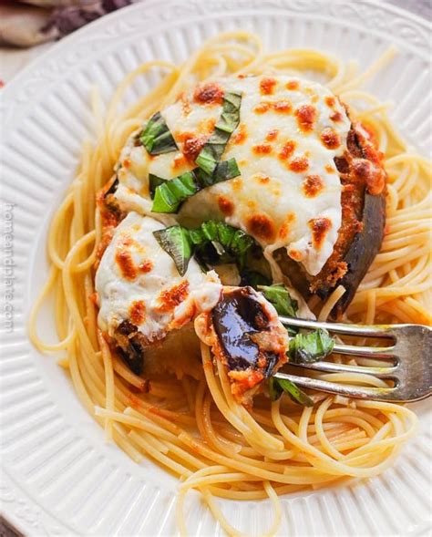 Crispy Fried Eggplant Parmesan Rounds (Easy Recipe) - Home & Plate