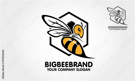 Big Bee Brand Vector Logo Template. This a Big bee logo cartoon ...