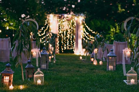 Outdoor Wedding Aisle Decorations Pictures | Shelly Lighting