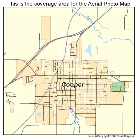 Aerial Photography Map of Cooper, TX Texas