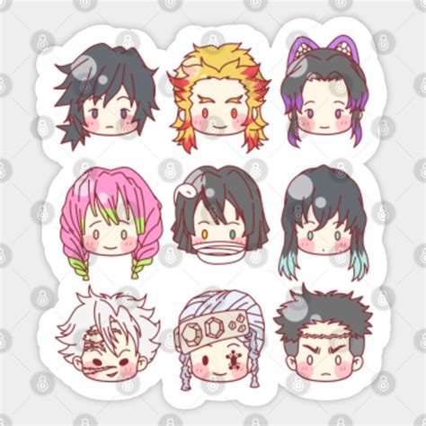 Chibi Hashira Complete - Kimetsu No Yaiba - Sticker | TeePublic