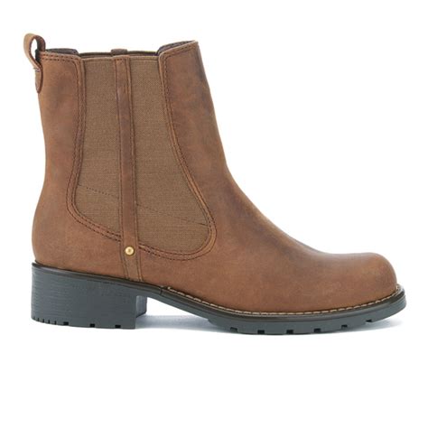 Clarks Women's Orinoco Club Chelsea Boots - Brown Snuff | FREE UK ...