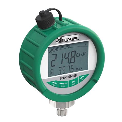 Digital Pressure Gauge with Data Logger and USB Interface