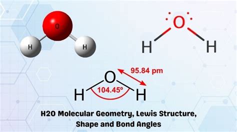 H2O Molecular Geometry, Lewis Structure, Shape and Bond Angles