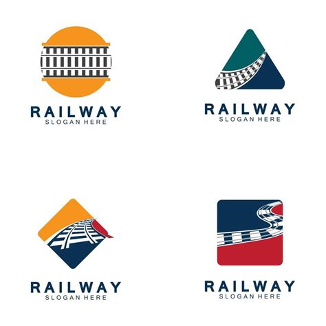 Simple Rail logo vector icon design illustration 2532939 Vector Art at ...