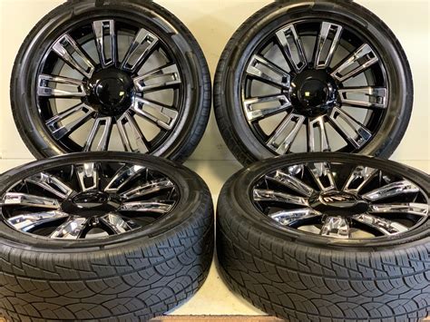 22" 22INCH CADILLAC ESCALADE RIMS Wheels Rims 4 set 6X139 PLATINUM ...