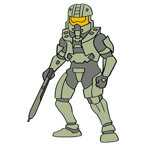 How To Draw Master Chief From Halo 3 - Economicsprogress5