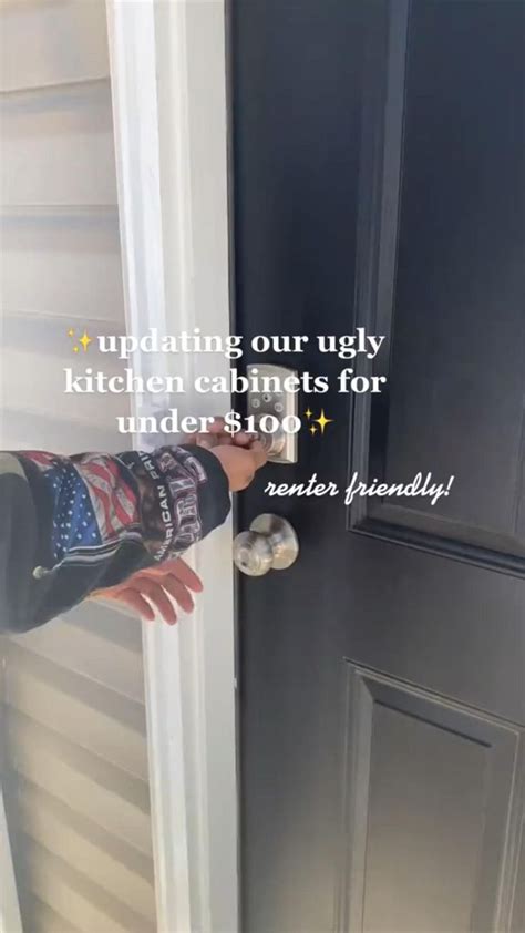 renovating our cabinets with vinyl wrap🖤 #renterfriendly #DIY | Rental ...