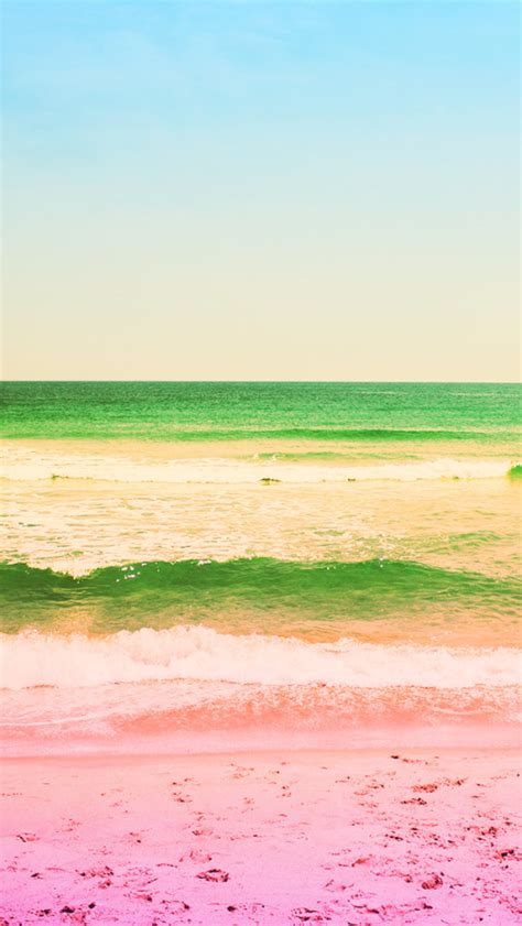 Pastel Beach iPhone Wallpapers | AMCESA Media