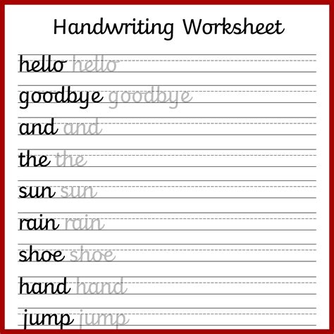 Cursive Handwriting Worksheets – Free Printable! | Mama Geek