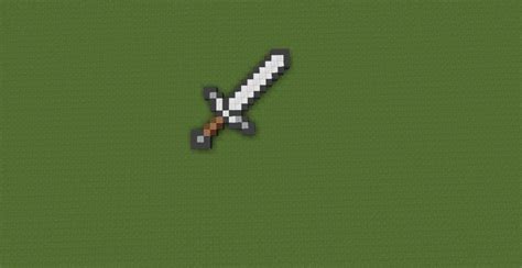 Iron Sword Pixel Art Minecraft Project