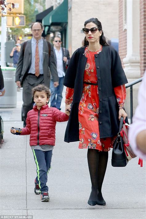 Huma Abedin back on the school run as she co-parents with Anthony ...