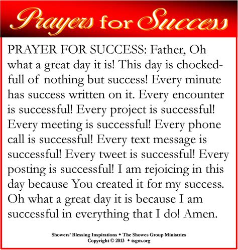 Showers' Blessing | Prayer for success, Prayers, Wisdom scripture