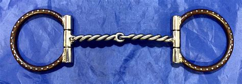 Bit and Spur Company » D-Ring Snaffle Large Twisted Wire