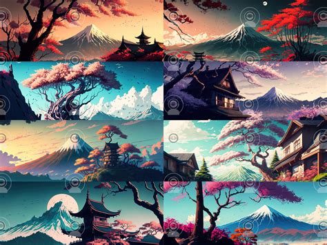 Anime Landscape Desktop Background 8 Digital Download Backgrounds ...