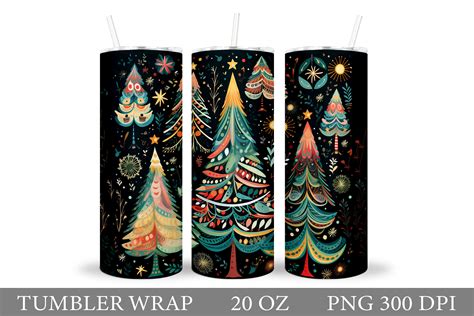 Christmas Tree Tumbler Wrap. Christmas Tumbler Wrap Design By ...