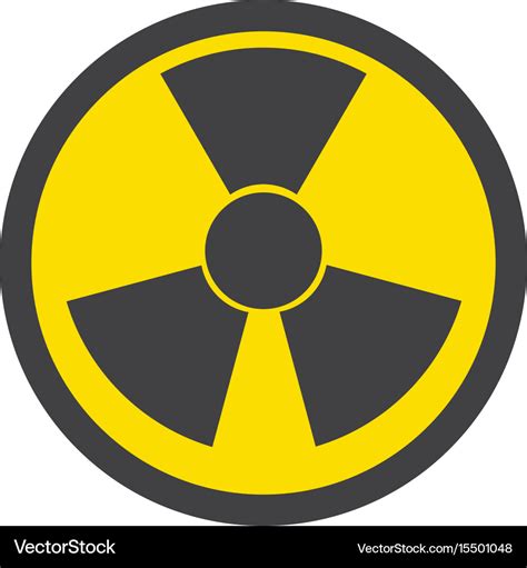 Isolated nuclear symbol Royalty Free Vector Image