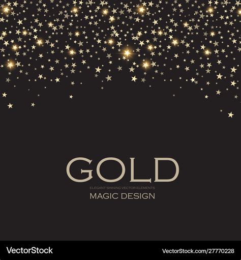 Gold elegant glitter abstract background soft Vector Image