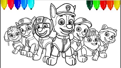 Paw patrol coloring pages - miloturtle