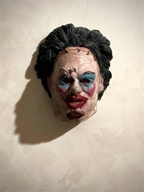 Leatherface Lady Mask Magnet | Etsy