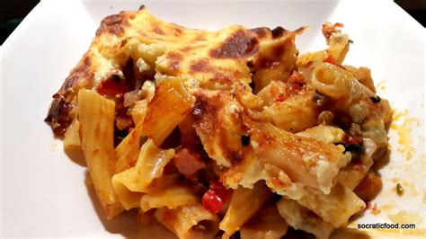 Pasta bake with bechamel sauce - SocraticFood