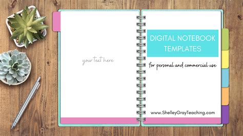 Digital Notebook Template Free - FREE PRINTABLE TEMPLATES