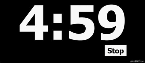 5 Minute Countdown Timer on Make a GIF