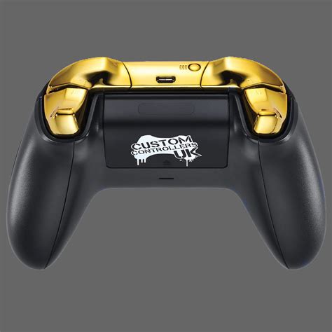 Xbox One Controller // 3D Black + Gold - Custom Controllers - Touch of ...