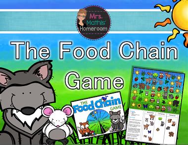 the food chain game is shown with an image of a mouse and other animal ...