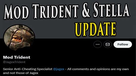 Jagex's Investigation into Mod Trident is over - YouTube