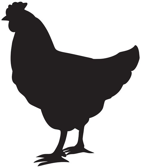 Chicken Silhouette Rooster Clip art - Hen Silhouette PNG Clip Art Image ...