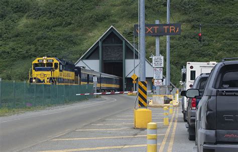 Alaska Railroad Whittier Tunnel | Train leaving the one lane… | Flickr