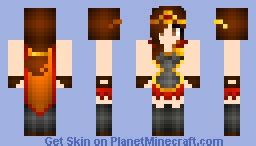 Warrior Girl Minecraft Skin