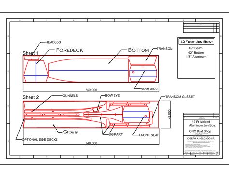 Aluminum Jon Boat Blueprints - omahdesignku