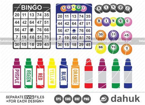 Bingo SVG, Bingo balls svg, bingo card svg, bingo Dauber svg, bingo ...